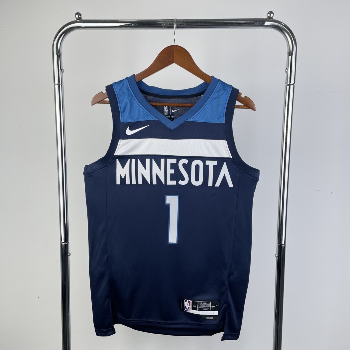 NBA Timberwolves Jersey 2023 Anderson #1 Basketball Jersey