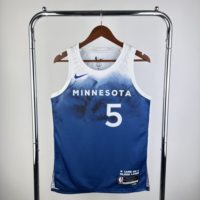 NBA Timberwolves Jersey 2024 Edwards #5 Basketball Jersey