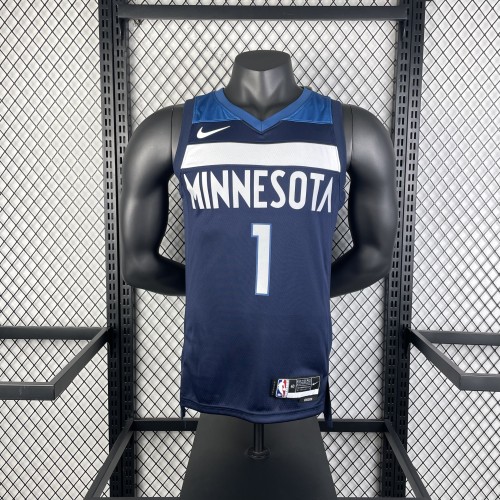 NBA Timberwolves Jersey 2023 Anderson #1 Basketball Jersey