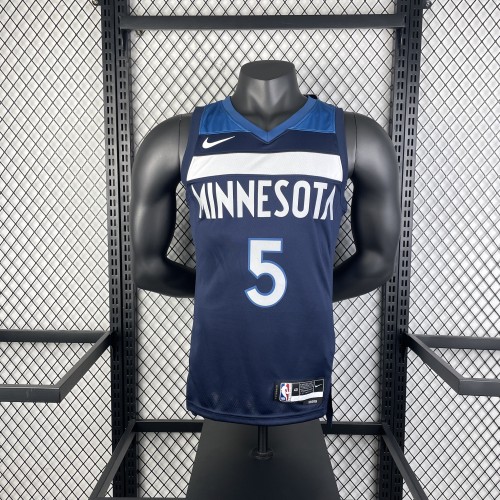 NBA Timberwolves Jersey 2023 Edwards #5 Basketball Jersey