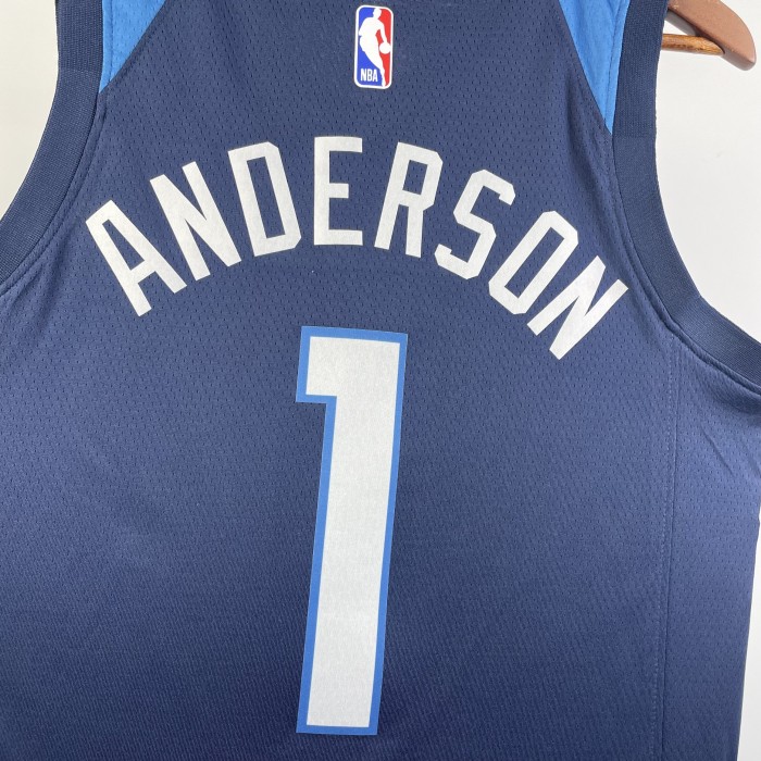 NBA Timberwolves Jersey 2023 Anderson #1 Basketball Jersey