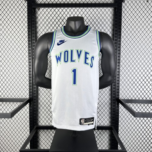 NBA Timberwolves 2024 Anderson #1 Basketball Jersey