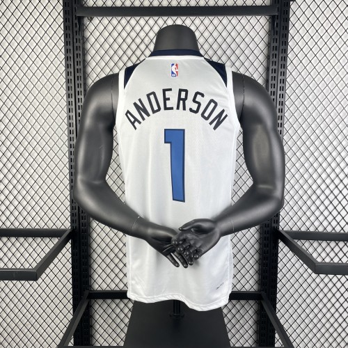 NBA Timberwolves Jersey 2023 Anderson #1 Basketball Jersey