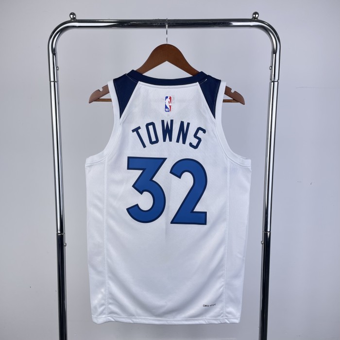 NBA Timberwolves Jersey 2023 Towns #32 Basketball Jersey