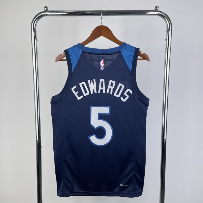 NBA Timberwolves Jersey 2023 Edwards #5 Basketball Jersey