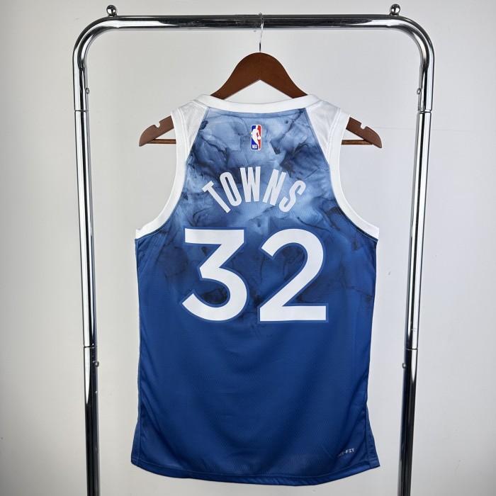 NBA Timberwolves Jersey 2024 Towns #32 Basketball Jersey