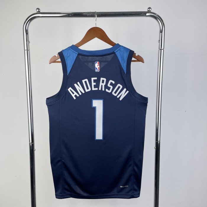NBA Timberwolves Jersey 2023 Anderson #1 Basketball Jersey