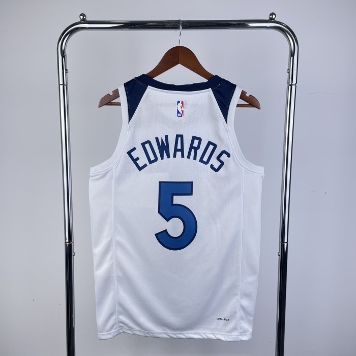 NBA Timberwolves Jersey 2023 Edwards #5 Basketball Jersey