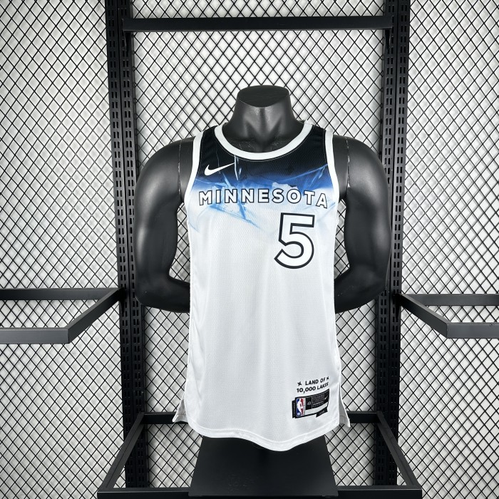 NBA Timberwolves Jersey 2025 Edwards #5 Basketball Jersey