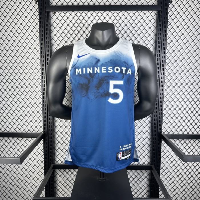 NBA Timberwolves Jersey 2024 Edwards #5 Basketball Jersey