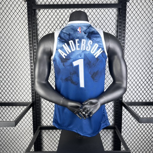 NBA Timberwolves 2024 Anderson #1 Basketball Jersey