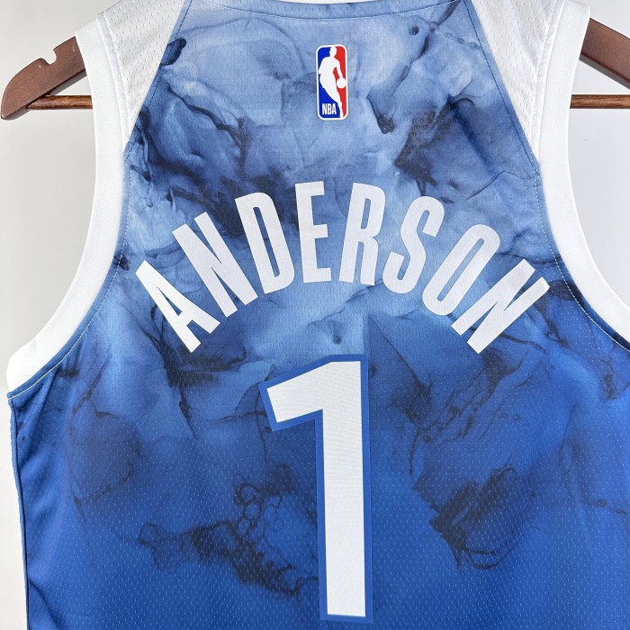 NBA Timberwolves 2024 Anderson #1 Basketball Jersey