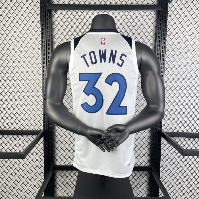 NBA Timberwolves Jersey 2023 Towns #32 Basketball Jersey
