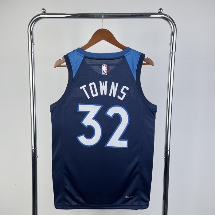NBA Timberwolves Jersey 2023 Towns #32 Basketball Jersey