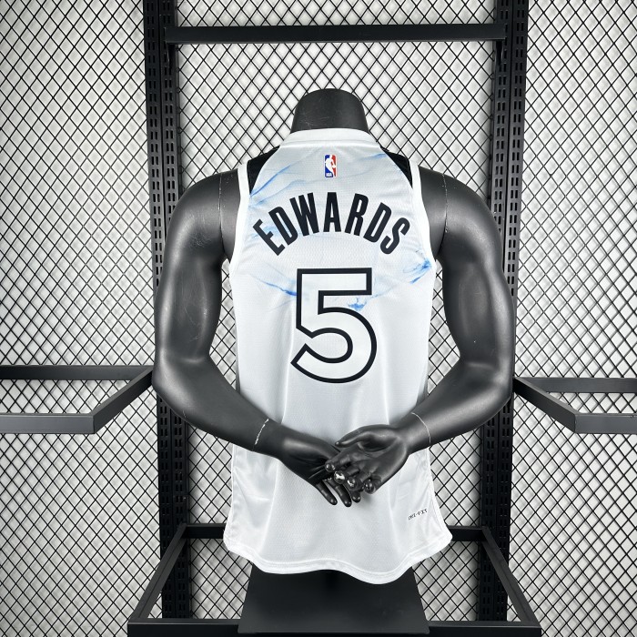 NBA Timberwolves Jersey 2025 Edwards #5 Basketball Jersey