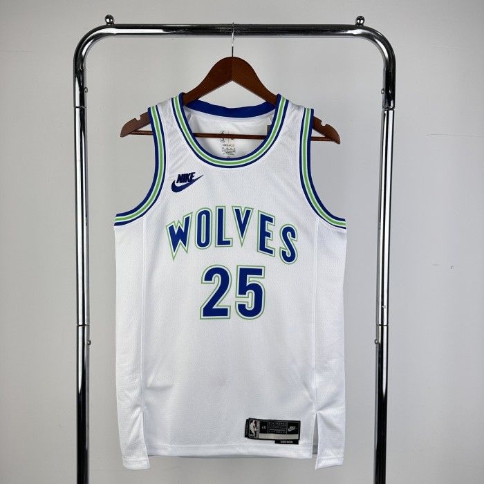 NBA Timberwolves Jersey 2024 Rose #25 Basketball Jersey