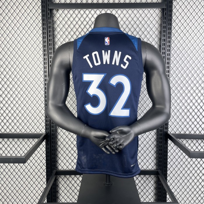 NBA Timberwolves Jersey 2023 Towns #32 Basketball Jersey