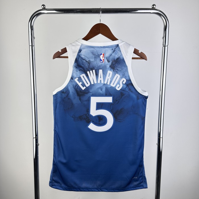 NBA Timberwolves Jersey 2024 Edwards #5 Basketball Jersey