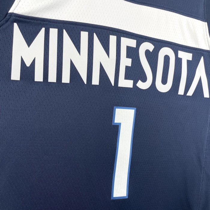 NBA Timberwolves Jersey 2023 Anderson #1 Basketball Jersey