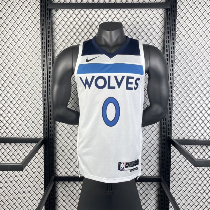 NBA Timberwolves Jersey 2023 Russell #0 Basketball Jersey