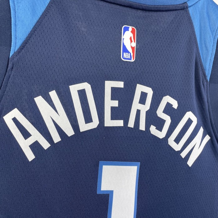 NBA Timberwolves Jersey 2023 Anderson #1 Basketball Jersey