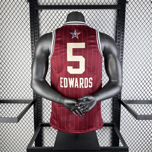 NBA ALL STAR 2024 Edwards #5 Basketball Jersey