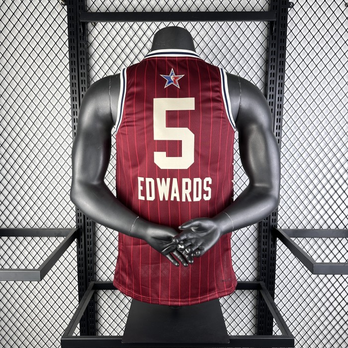 NBA ALL STAR 2024 Edwards #5 Basketball Jersey