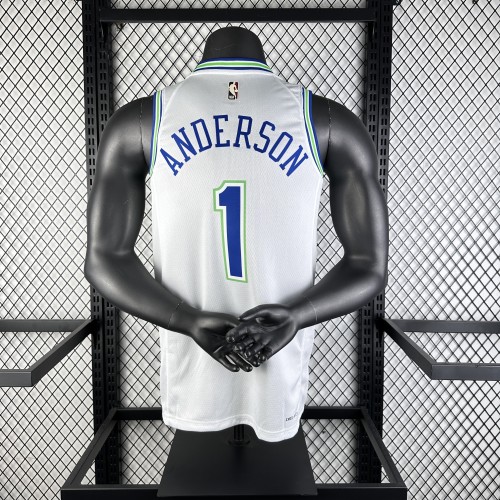 NBA Timberwolves 2024 Anderson #1 Basketball Jersey