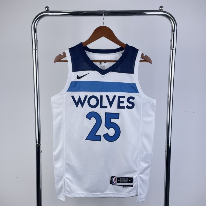NBA Timberwolves Jersey 2023 Rose #25 Basketball Jersey