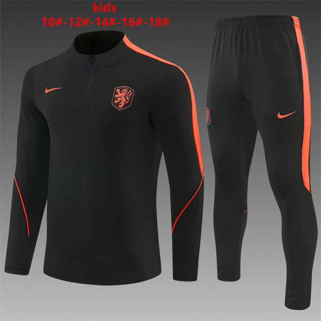 Kids Netherlands Training Tracksuits 2026 Football Kit Soccer Jersey