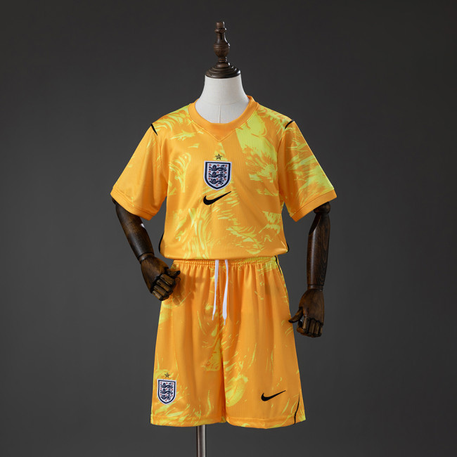 Kids England Goalkeeper Jersey 2026 World Cup Football Kit Soccer Shirt
