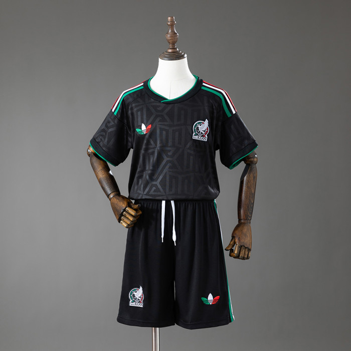 Kids Mexico Third Jersey 2026 World Cup Football Kit Soccer Shirt