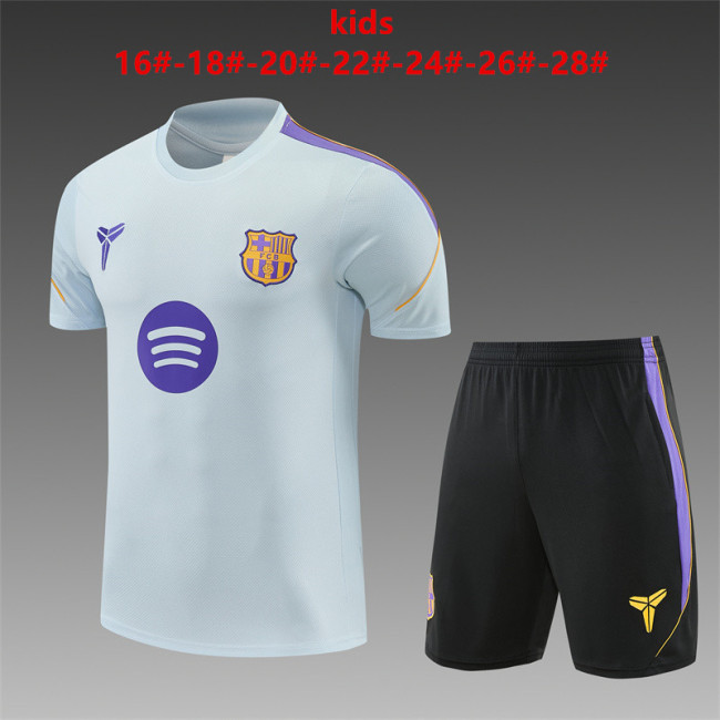 Kids Barcelona Training Tracksuits 2026-2027 Football Kit Soccer Jersey