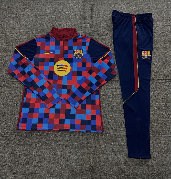 Kids Barcelona Training Tracksuits 2026-2027 Football Kit Soccer Jersey