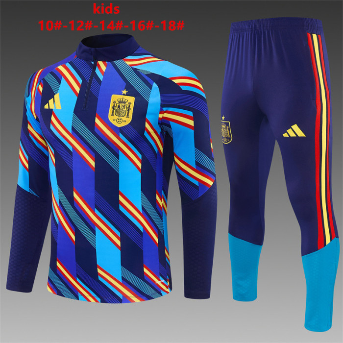 Kids Spain Training Tracksuits 2026 Football Kit Soccer Jersey