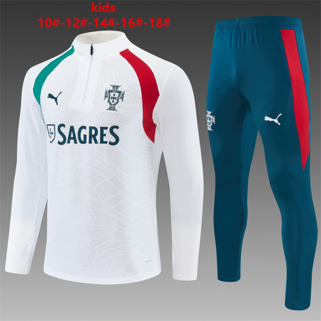 Kids Portugal Training Tracksuits 2026-2027 Football Kit Soccer Jersey