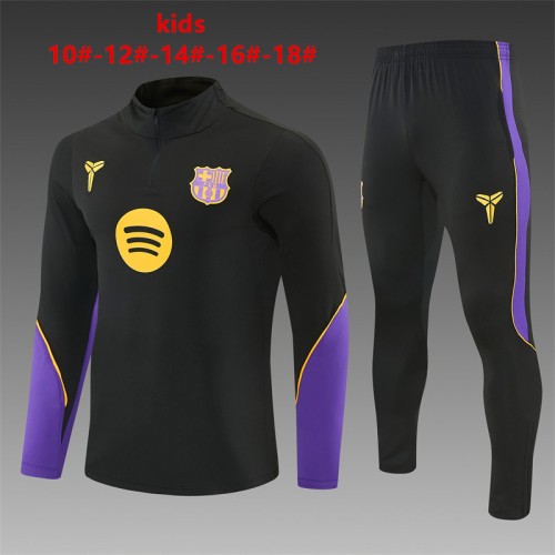 Kids Barcelona Training Tracksuits 2026-2027 Football Kit Soccer Jersey