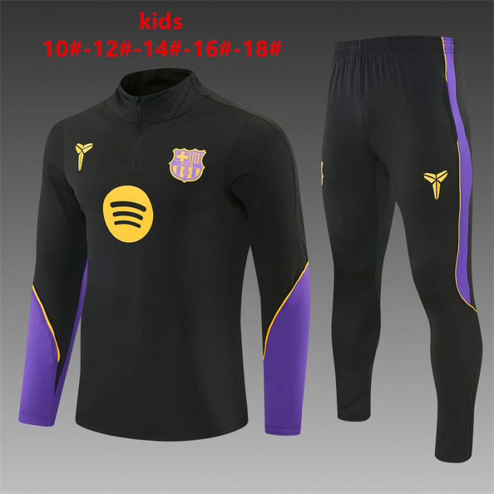 Kids Barcelona Training Tracksuits 2026-2027 Football Kit Soccer Jersey