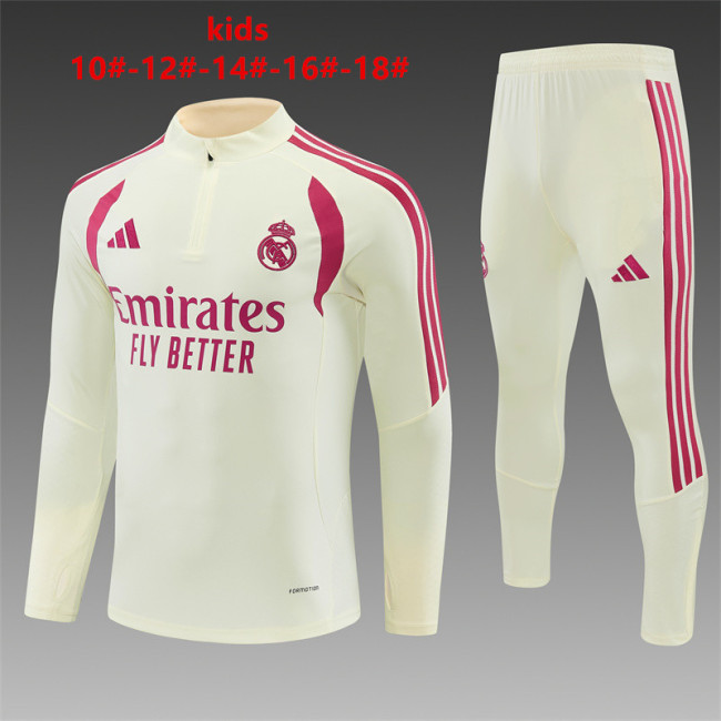 Kids Real Madrid Training Tracksuits 2026-2027 Football Kit Soccer Jersey