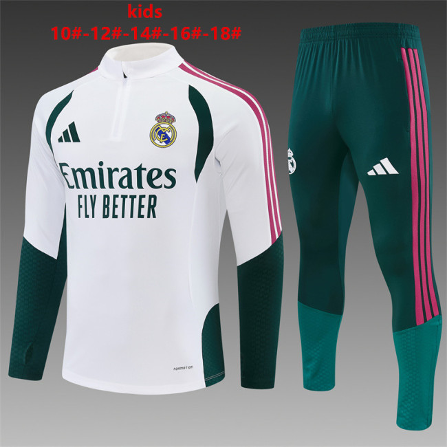 Kids Real Madrid Training Tracksuits 2026-2027 Football Kit Soccer Jersey