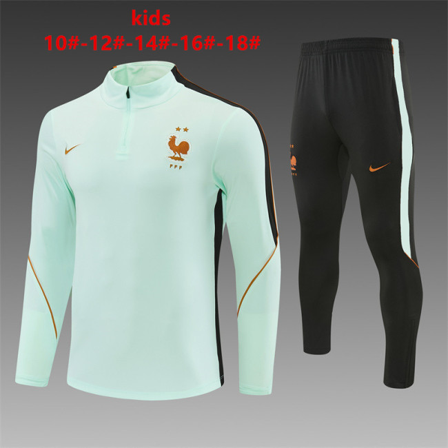 Kids France Training Tracksuits 2026 Football Kit Soccer Jersey