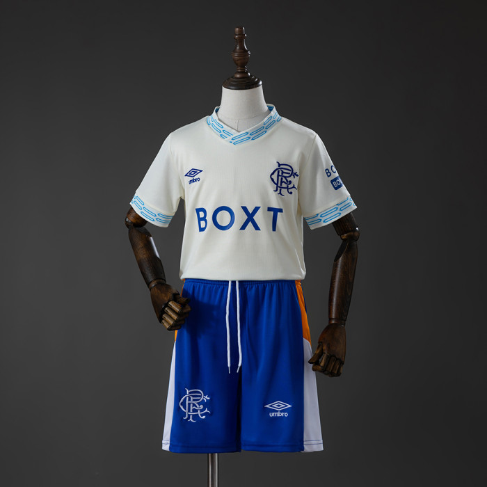 Kids Rangers Away Jersey 2026-2027 Football Kit Soccer Shirt