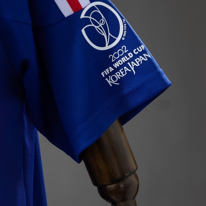 France Home Jersey 2002 Retro Football Kit Soccer Shirt