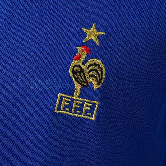 France Home Jersey 2002 Retro Football Kit Soccer Shirt
