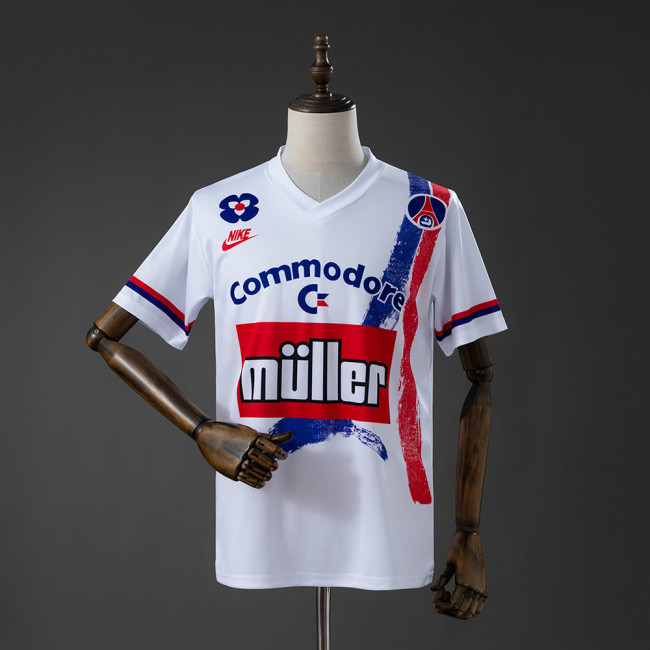 PSG Home Jersey 1991-1992 Retro Football Kit Soccer Shirt