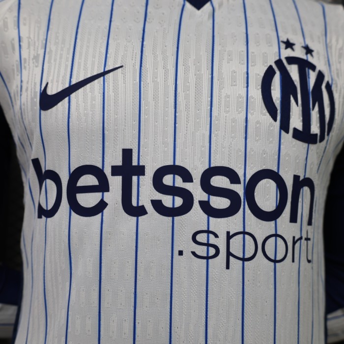 Player Version Inter Milan Away Jersey 2026-2027 Long Sleeves Football Kit Soccer Shirt