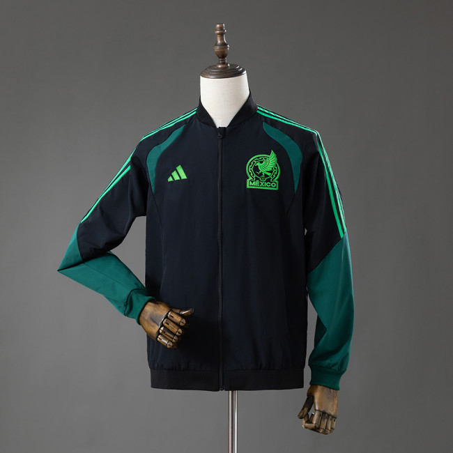 Mexico BLACK Jacket 2026 Football Soccer Windbreaker
