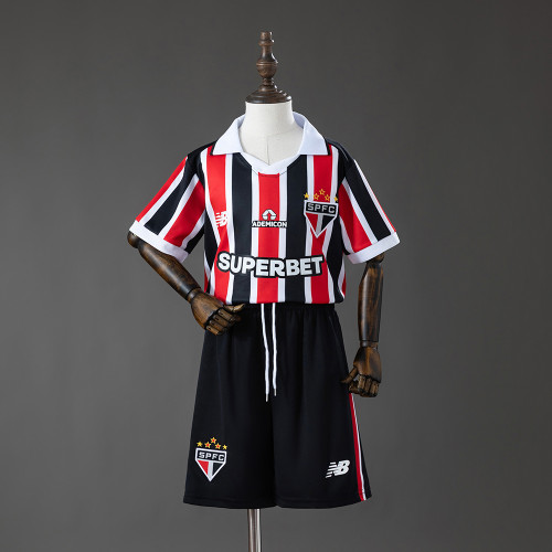 Kids Sao Paulo Away Jersey 2026-2027 Football Kit Soccer Shirt