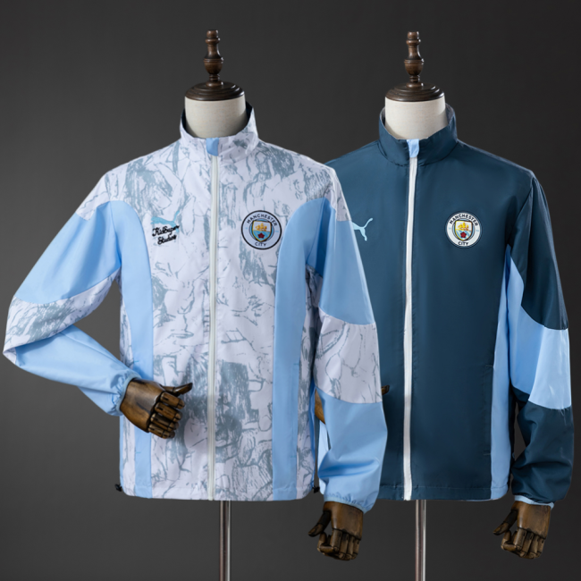 Manchester City Reversible Jacket 2026-2027 Football Soccer Windbreaker