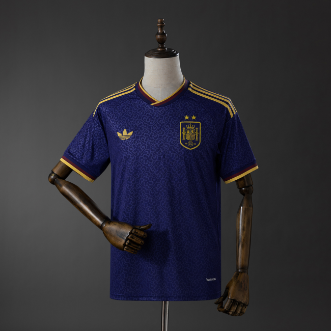 2-Star Spain Blue Jersey 2026 World Cup Champion Football Kit Soccer Shirt